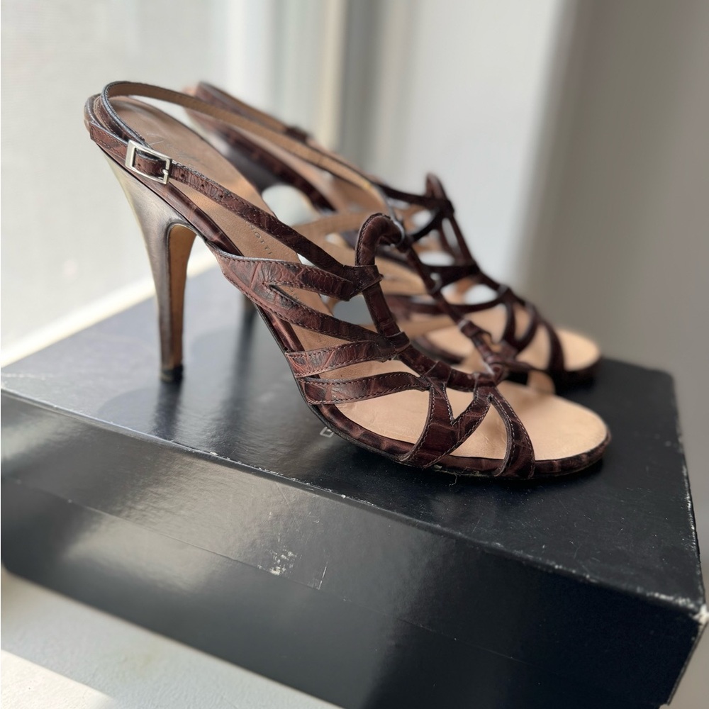 Giuseppe Zanotti Crocodile Stiletto Heels